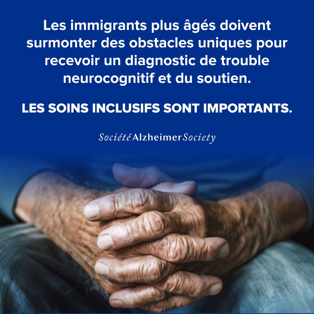 Pour la #JournéeInternationaleMigrants, nous reconnaissons que les immigrants plus âgés font face à des obstacles uniques pour recevoir un diagnostic de trouble neurocognitif. Ensemble, nous pouvons bâtir des communautés inclusives. Apprenez-en plus : bit.ly/DementiaFriend…