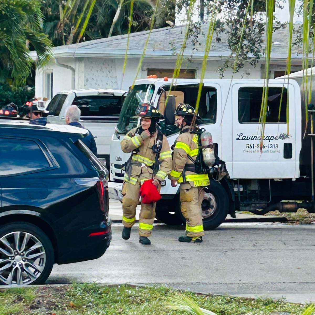 A little excitement across the street from our house this morning. No, I have no idea what is happening, just glad they are here when needed. #Free #podcast #Radio
