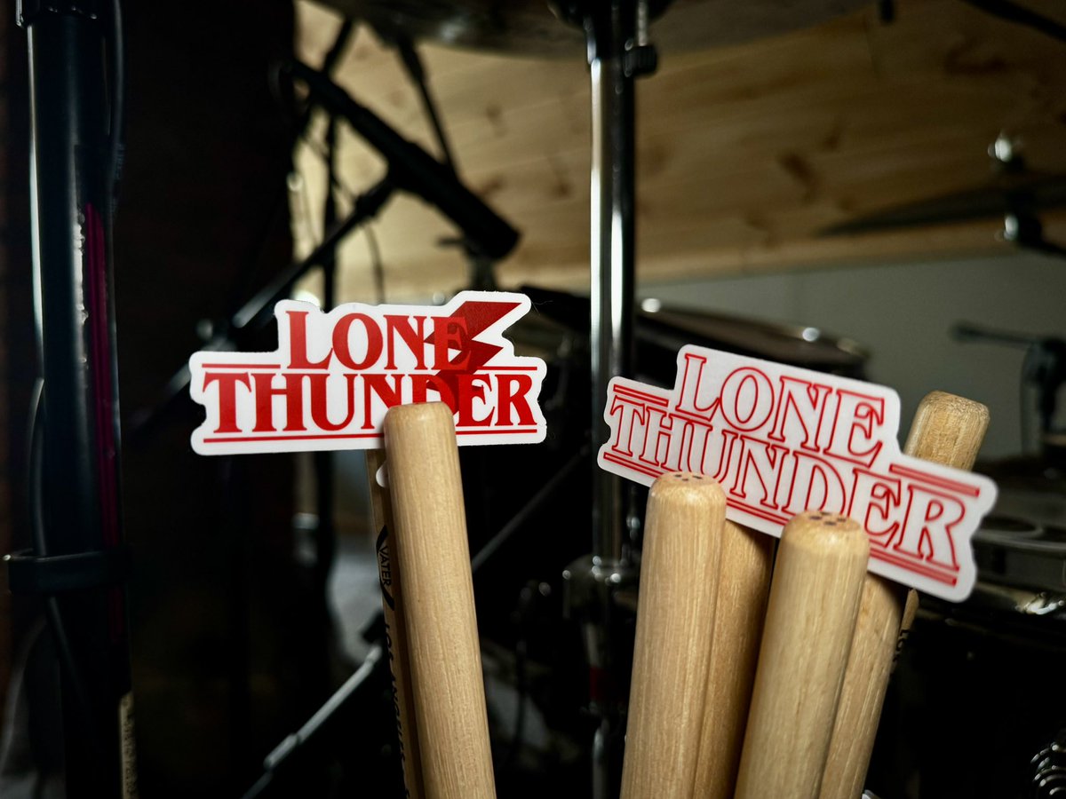 lone_thunder's tweet photo. 🚨 The ever wonderful Danielle Sigl has created six… that’s right, SIX… brand new stickers for everyone to grab at the Grog Shop tonight!!! 🚨

Doors @ 7
Thunder @ 7:30 https://t.co/3jzzEBsybB