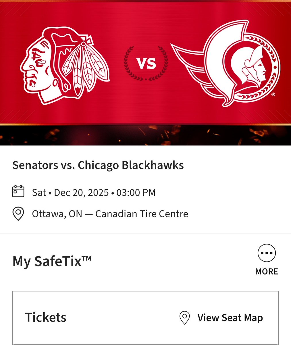 🚨 Holiday Ticket Giveaway! 🚨

Two 300 lvl seats for Saturday's game against Chicago. To enter:

1) Follow us (<a href="/senstennial/">The Senstennial Podcast</a>)
2) Repost this giveaway
➡️ Do the same on Bluesky for an extra entry!

While you're here, why not check out our YT? 😋 youtube.com/@thesenstennial

#GoSensGo