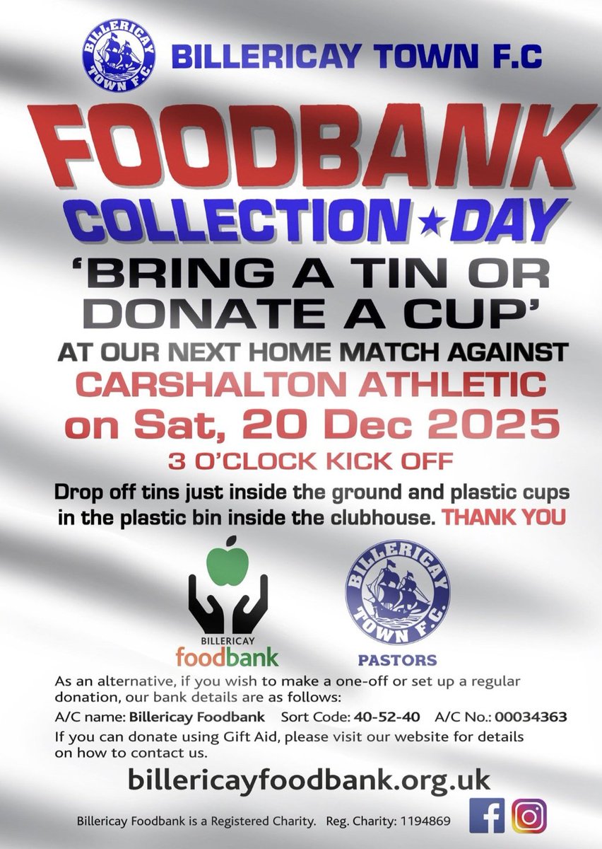 This Saturday at New Lodge. Please bring what you can spare. It all helps. Thank you.