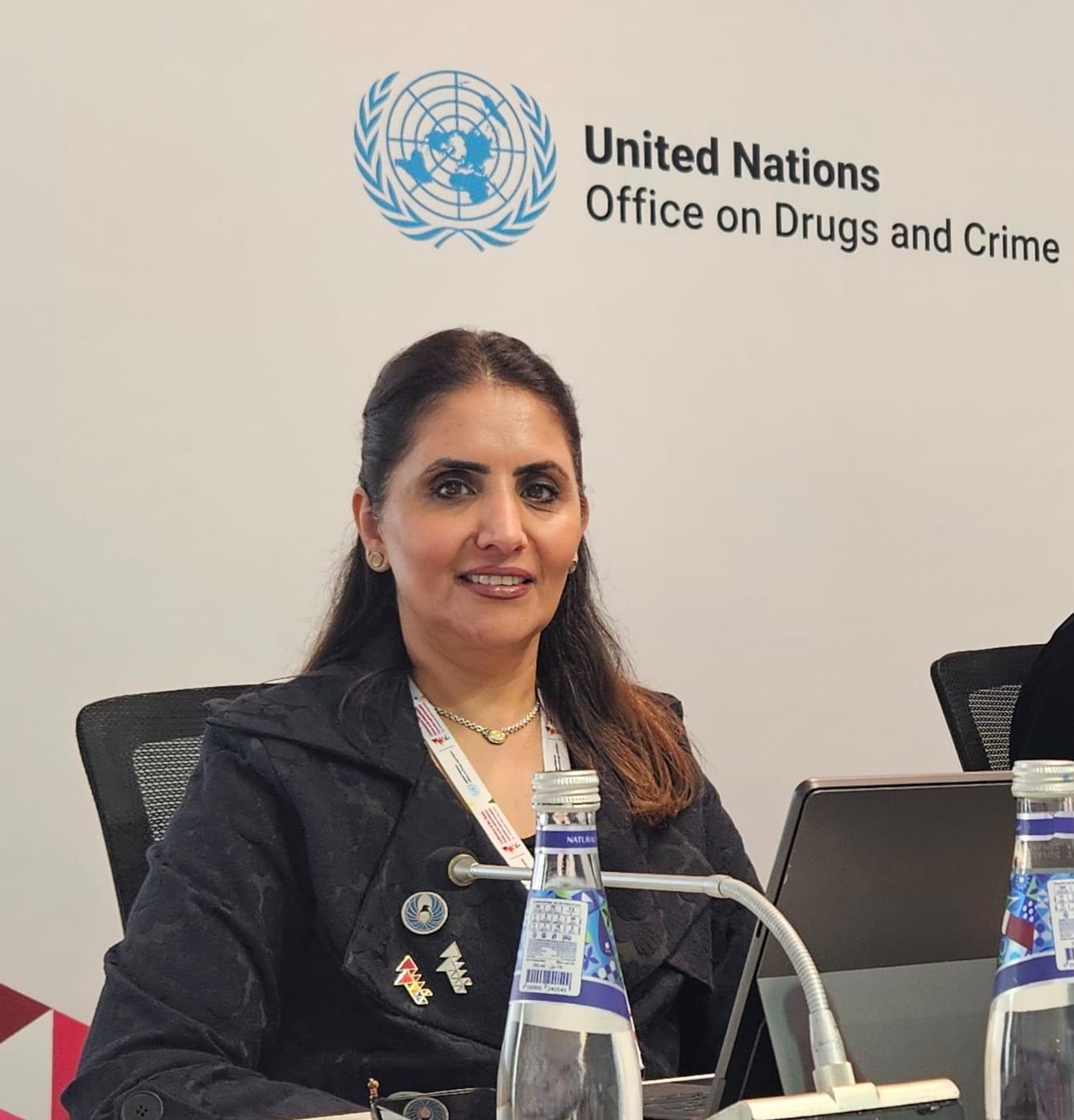 الأمين العام المساعد للوقاية في «نزاهة» أبرار الحماد تؤكد أهمية المشاركة في مؤتمر الدول الأطراف باتفاقية مكافحة الفساد بالدوحة. شاركت بجلسة «تعزيز النزاهة والمساءلة في المؤسسات العامة» ضمن أعمال المؤتمر 