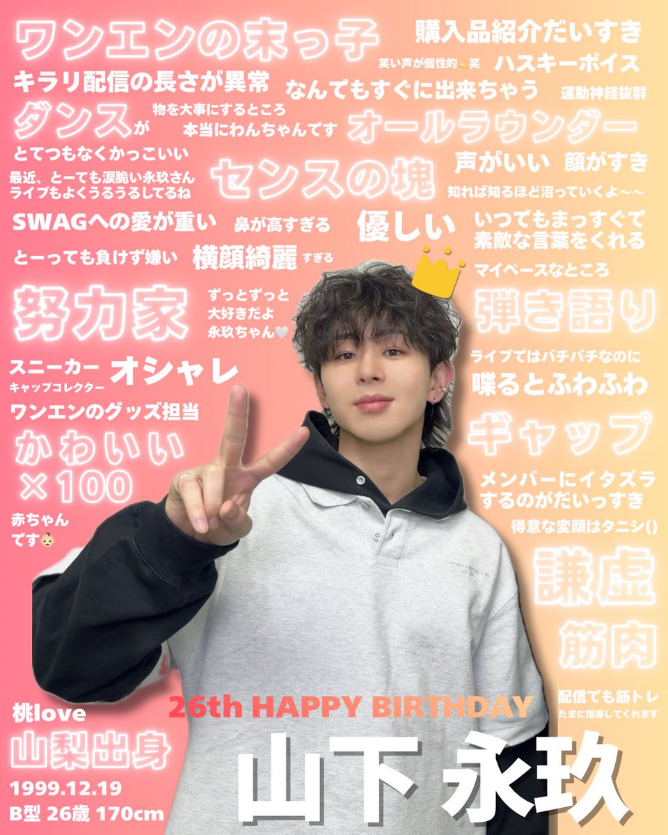 今日は私の宇宙一銀河一だいっっっすきな人のお誕生日〜〜🪄⟡ 永玖