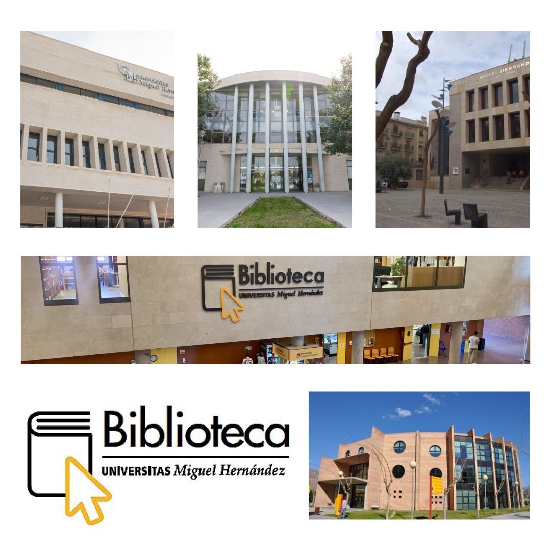 📢Aviso 
El 23 de diciembre las Bibliotecas UMH abrirán en horario de mañana, hasta las 15:00 h
🎄 Permanecerán cerradas desde ese día a las 15:00 h hasta el 6 de enero.
📅 Volvemos el 7 de enero.
Podéis consultar aquí las aulas de estudio 24h abiertas 
ℹ️ acortar.link/oPXuRy