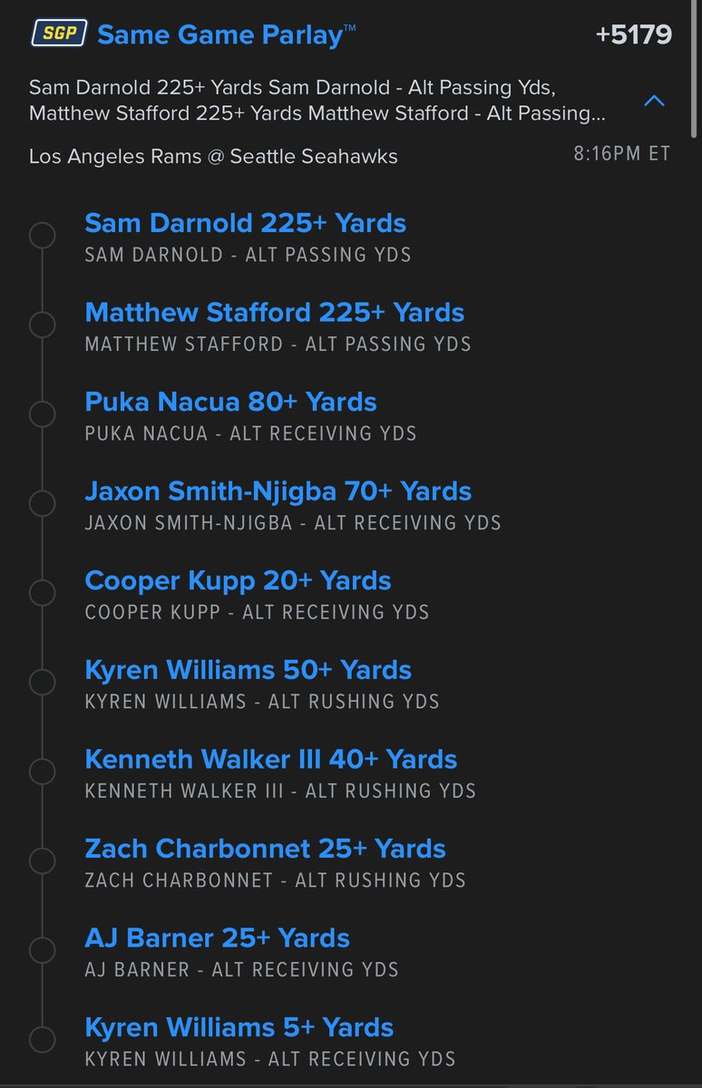 ParlayPags's tweet photo. 🚨TNF SGP +5179🚨

@Playbook &amp; FanDuel 🔗 below

#TNFonPrime #TNF #NFL #GamblingTwitter #Gambling𝕏 https://t.co/qJbt78YdZf