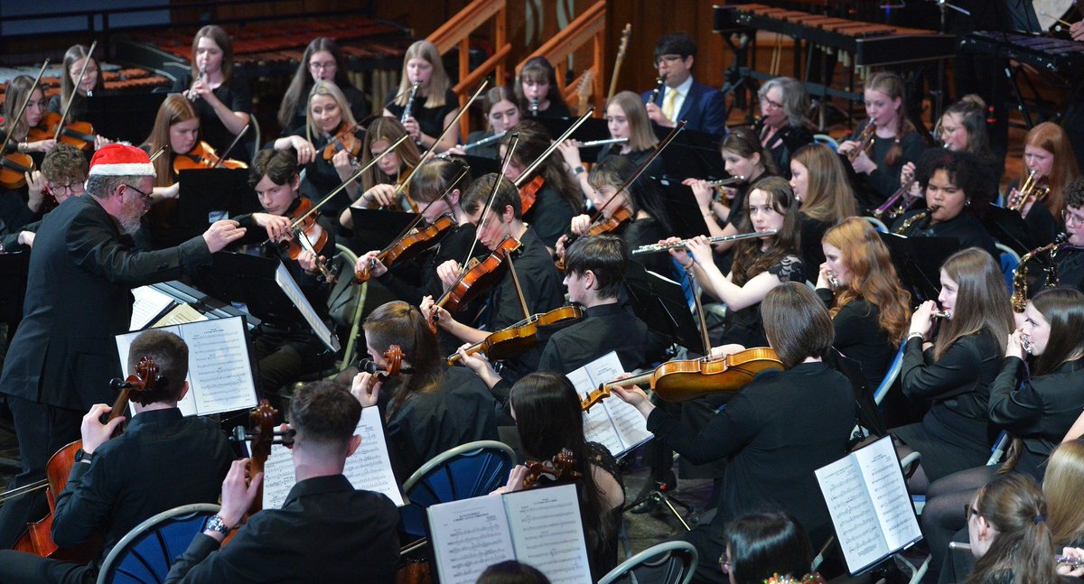 SAMusicService's tweet photo. South Ayrshire Christmas Concert - Dec 2025
Enjoy the photos from our recent Christmas concert featuring our Senior Groups and special guests, Carrick Academy Show Choir! Our young musicians displayed musicianship and teamwork with plenty of Christmas Sparkle. Well done everyone! https://t.co/pNmy5N2fJ4