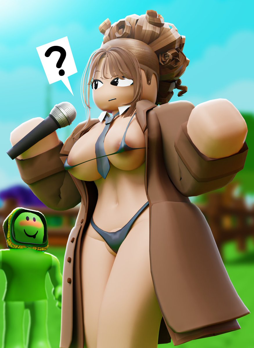 #rr34 #robloxporn #rblxporn
Your clothes are quite off today, Ms News Lady.