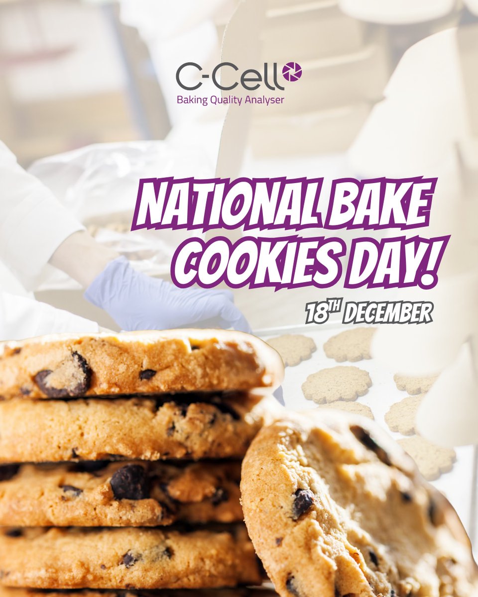 ccellanalyser's tweet photo. Happy National Bake Cookies Day 🍪

(a perfect excuse to cave into those cookie cravings)

Did you know, with C-Cell, industrial-scale bakeries can measure cell structure, texture, and uniformity to ensure every cookie batch meets the same standard every time 🧑‍🍳 https://t.co/kfgpqKFdM5