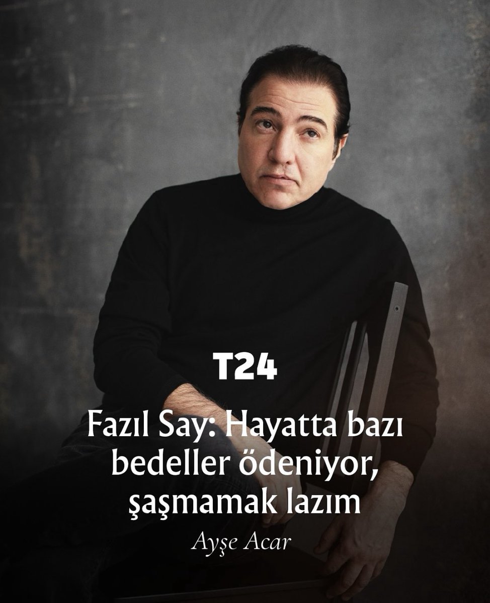 fazilsaymusic's tweet photo. Bugün t24’de Ayşe Acar ile olan röportajımızdan bölümler. 
Doğu-Batı konusu, iklim krizi konusu…
@t24comtr  @aysacar @fazilsayofficial  @vwarena https://t.co/u1x4iQUZmA