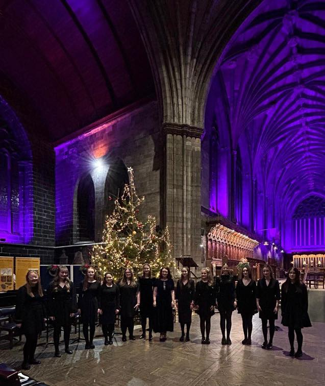 SAMusicService's tweet photo. 📷 What a privilege it was for our South Ayrshire Chamber Singers to perform at the Royal Foundation of the Prince and Princess of Wales Carol Service in Paisley Abbey. It was a special occasion and our singers performance matched the stunning location! 
@southayrshire https://t.co/9qDxZ9RdTE