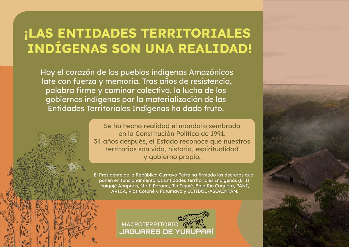 Macroterritorio Jaguares de Yuruparí tweet media