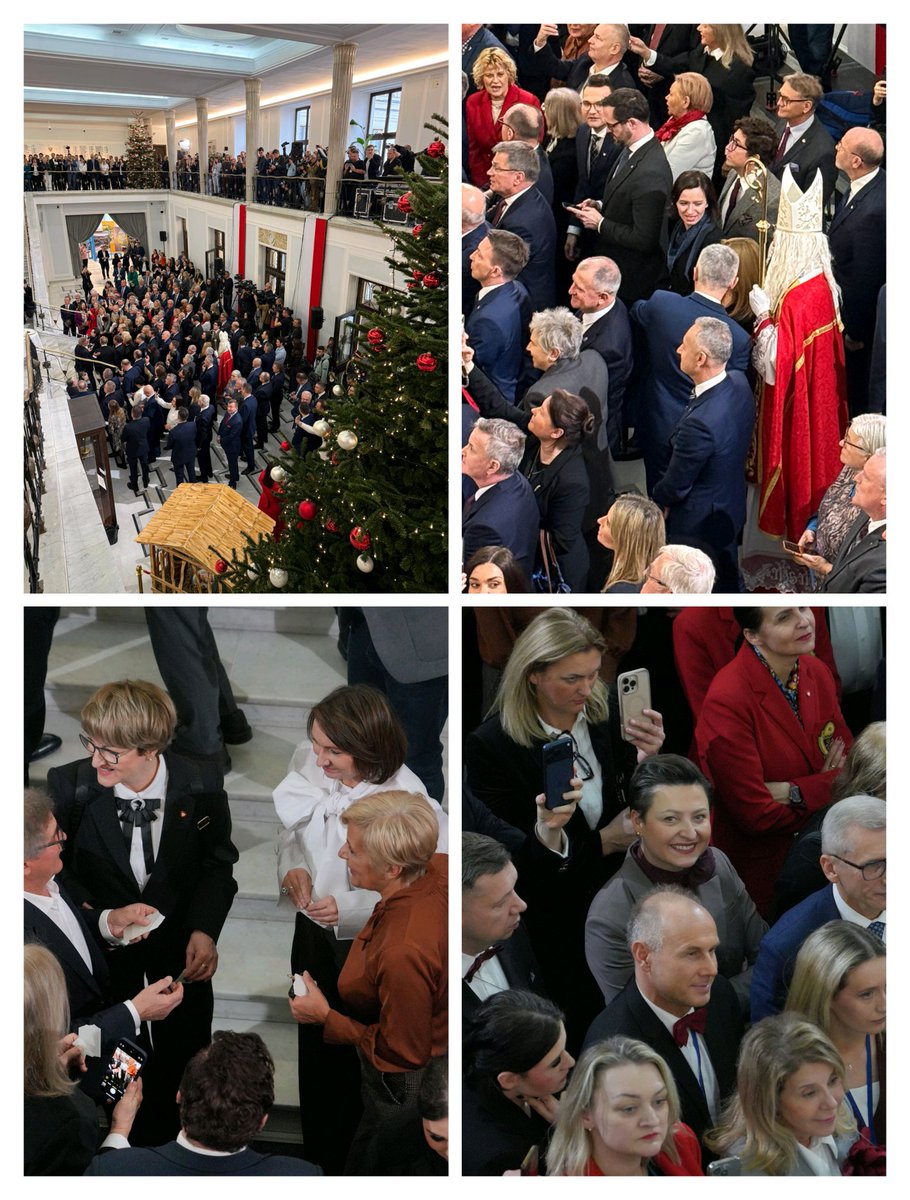 Dziś w Sejmie chwila wyjątkowa. 💫🎄🎁
Tradycyjne spotkanie opłatkowe na którym  przełamaliśmy się opłatkiem, przekazując sobie dobre słowo i składając życzenia przy dźwiękach najpiękniejszych polskich kolęd. 🎶
To wyjątkowy również moment refleksji, zatrzymania się na chwilę.