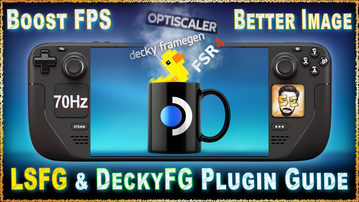 Solid_Esh's tweet photo. Ultimate Plugin Guide: LSFG-VK &amp; Decky Framegen on Steam Deck | Lossless Scaling | OptiScaler | FSR 4

✅https://t.co/jTtjdUH2zm

#steamdeck #lsfg #losslessscaling #deckyframegen #steamdeckplugin https://t.co/MoUC5NjRKz
