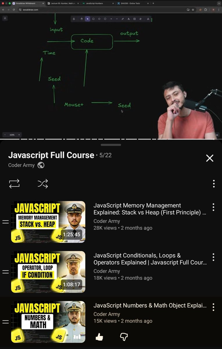 Debes_013's tweet image. #Day-04(18dec,25) days of PlacementJourney 
Lecture 5 done ✅. ajj ka lecture bohat acchaa tha bhaiya. Random function ka use case ajj crystal clear ho Gaya. Thank you @rohit_negi9 bhaiya 🙏.
#365daysofcoding #coderarmy #devlopment