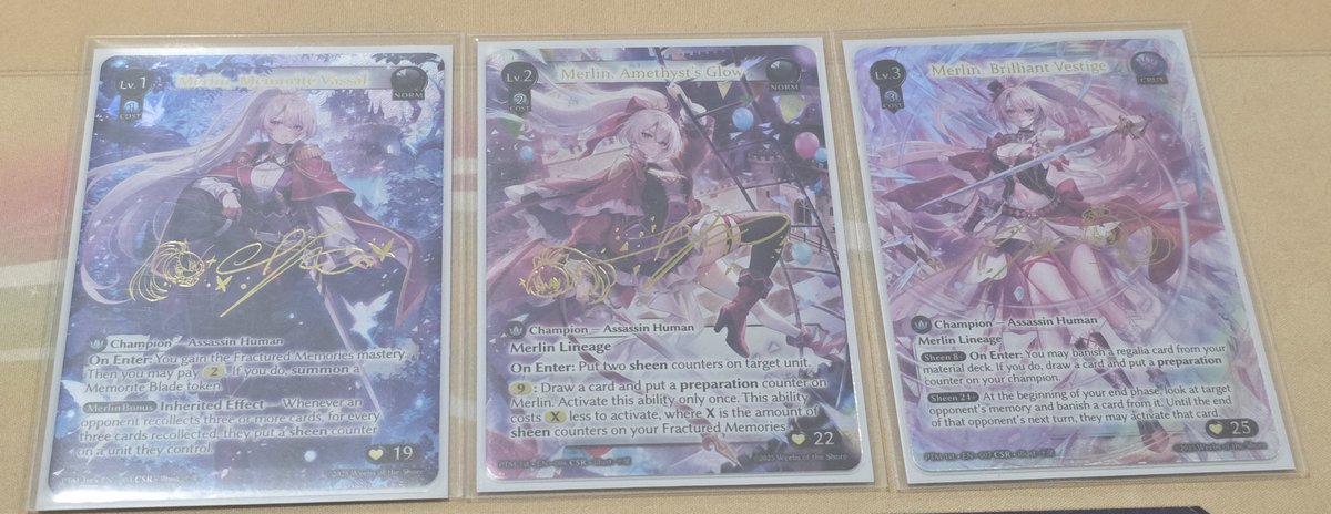 Finally Merlin Champion CSR Lineage Completed!
#grandarchive