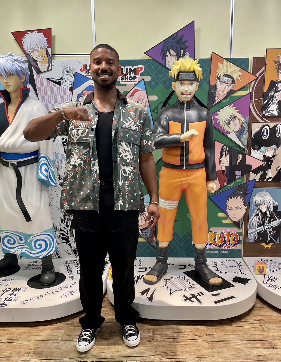 dailyhokage's tweet photo. Naruto &amp; Michael B. Jordan https://t.co/MQPs4HbJjM