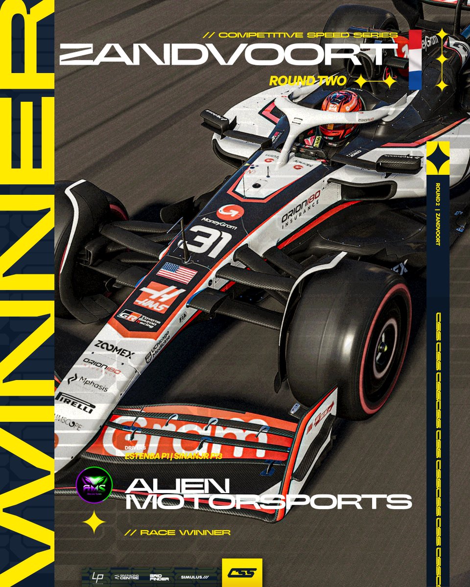 competitivessf1's tweet image. RACE WINNERS | S7 PC - R2 🇳🇱 | @Alien_MSports 

With a last lap overtake and a bit of luck, on their PC debut @latifithe9 gets them a win 🔥

#CSSxS7