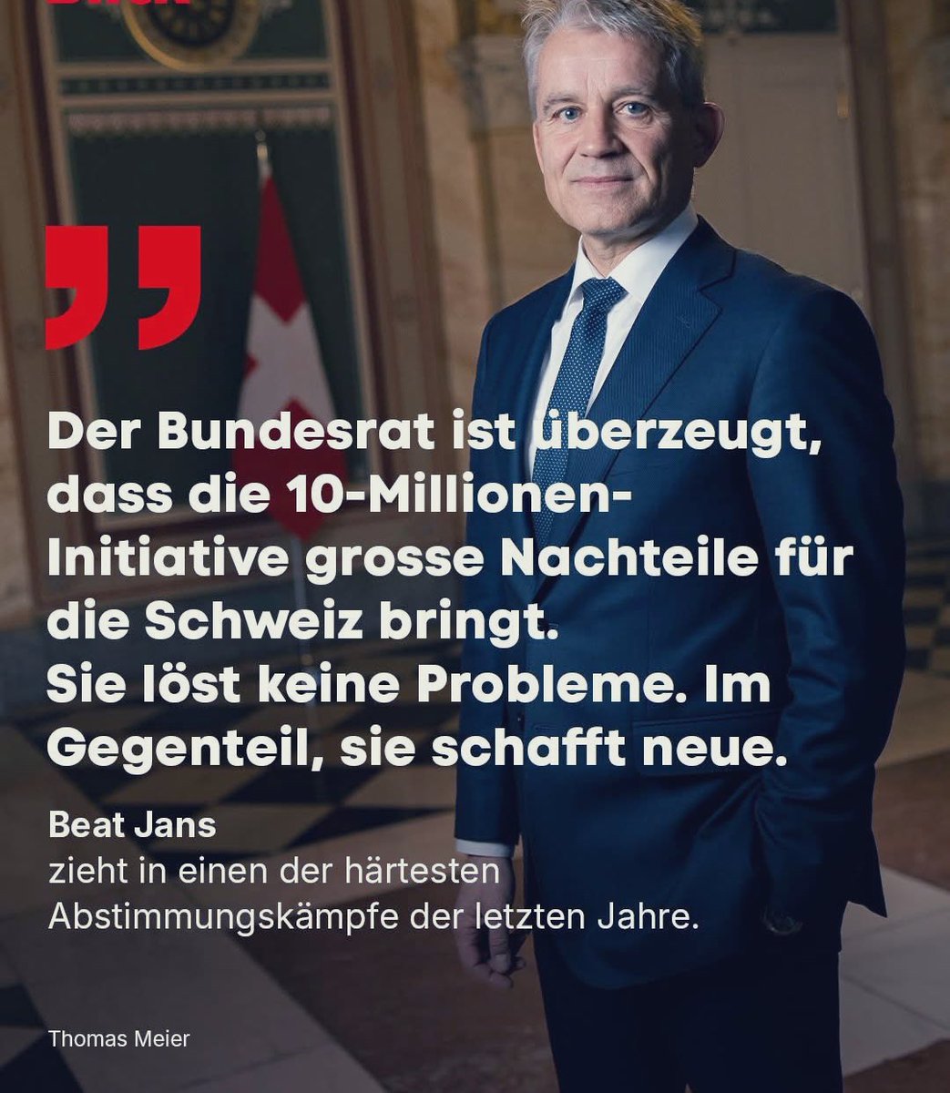 Beat Jans behauptet allen Ernstes, die 10-Millionen-Initiative würde keine Probleme lösen.
Dabei ist es genau umgekehrt: Sie würde jene Probleme lösen, die er und seine verfehlte Politik erst geschaffen haben!

Explodierende Asylzahlen, ausufernde Migration, überforderte