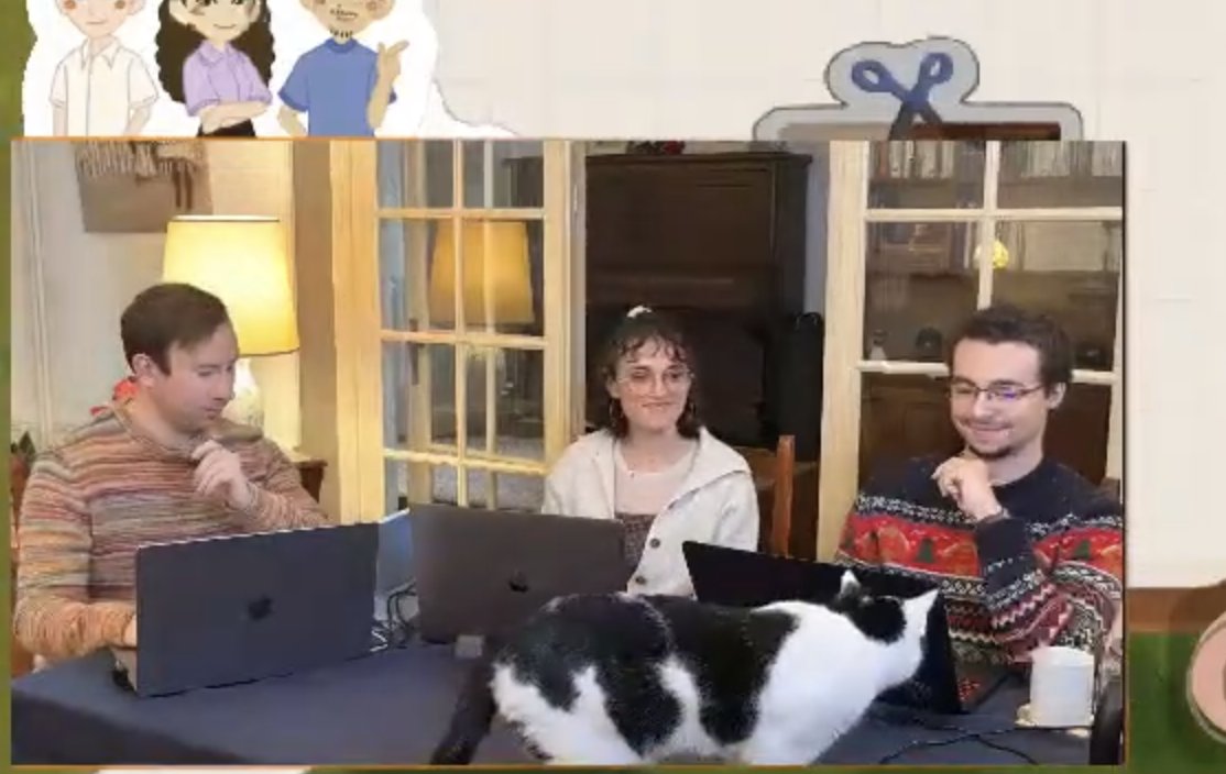 NicolasGAUVILLE's tweet photo. @TVirtualSociety Official mascot checking the stream 🐱 https://t.co/uw1M1X4UNU