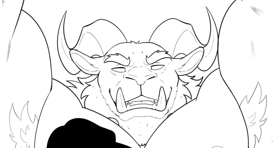 Krampus has an eye on you 👀 
#WIP