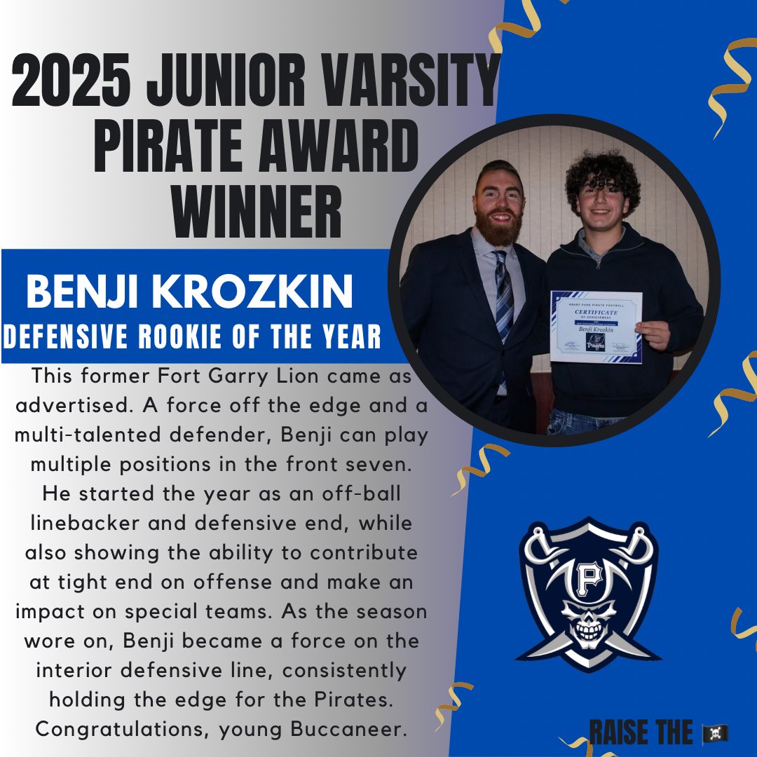 GP_Football's tweet image. We said Brrrrrrrr it’s cold out there, let’s start your day with the defensive Rookie of the year.  Big future and enjoy the sun in Argentina during break! 🏴‍☠️