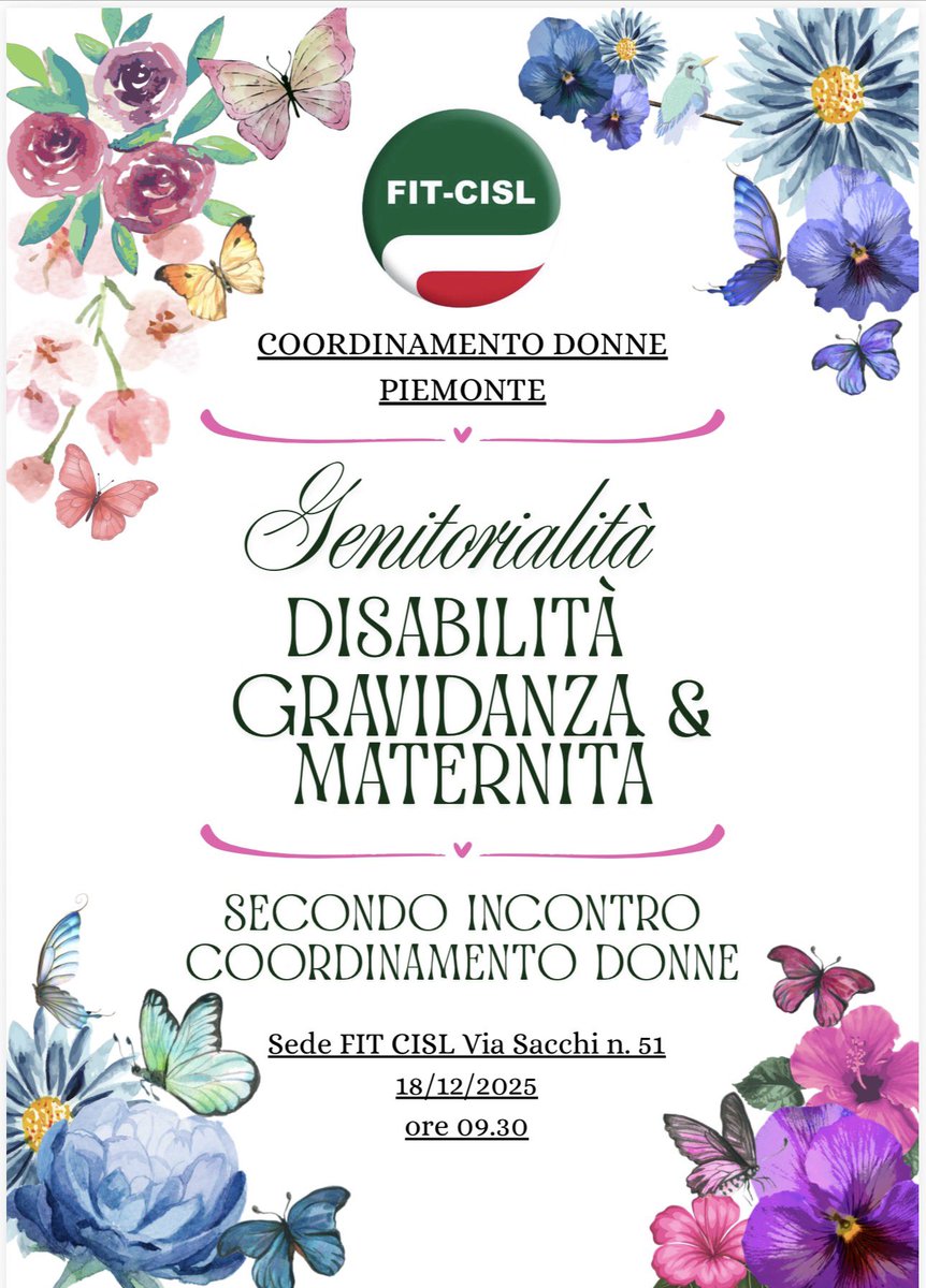 FedexC_official's tweet image. Sì è tenuto oggi, presso la sede Fit-Cisl di via Sacchi 51 a Torino il coordinamento donne della Fit-Cisl Piemonte. Argomenti trattati “Genitorialità-Gravidanza e Maternità-Disabilità” insieme a Maccari USR Piemonte, Avv.ta Bonardo, Fassone Inas, Ciancetta e Chiariello Fit-Cisl