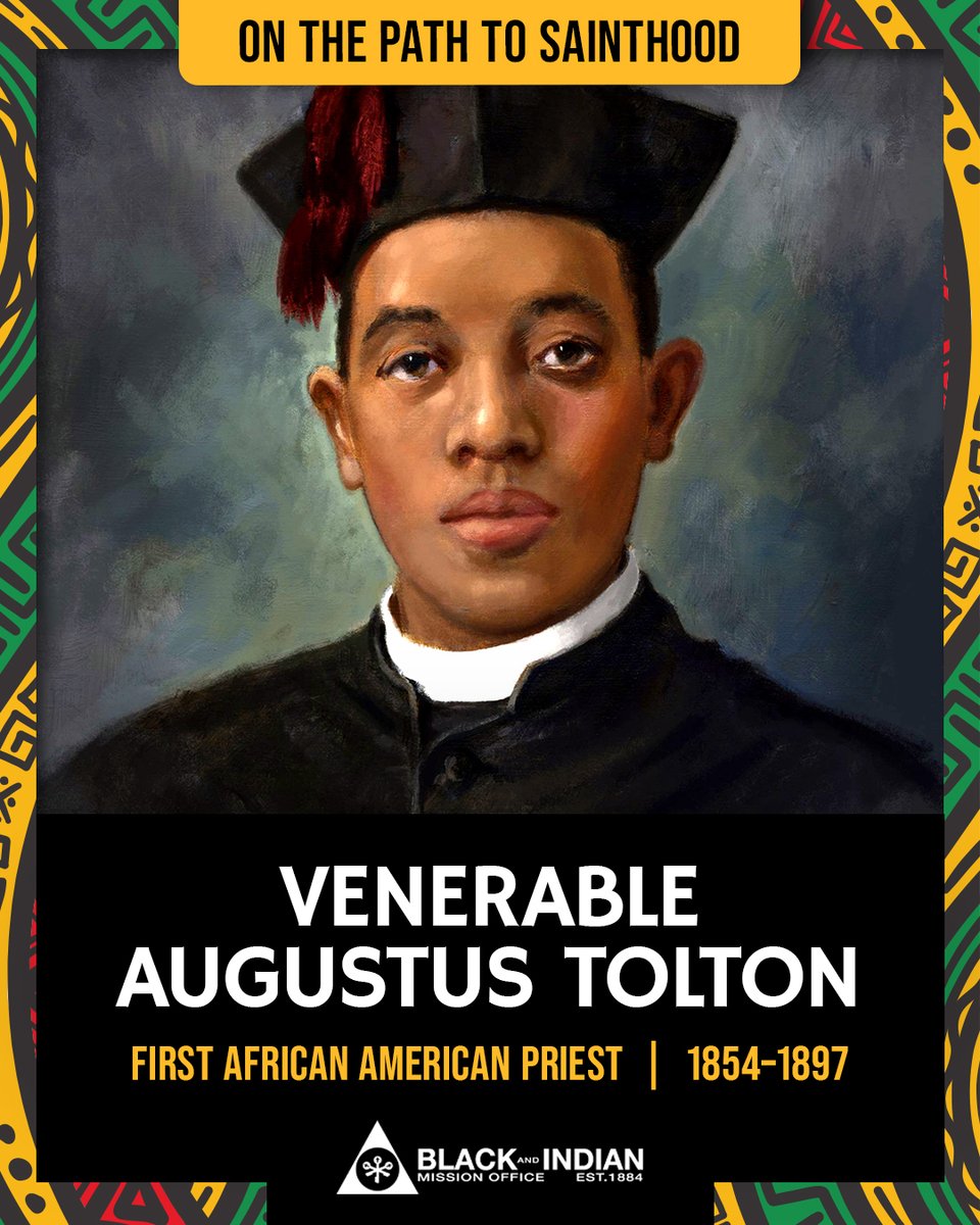 MissionsBIMO's tweet photo. Did you know? Venerable Augustus Tolton was the first African American priest and a pastor in Chicago whose preaching and joyful faith drew people from across the city. He helped build a thriving Catholic parish rooted in prayer and service.

Learn more:
https://t.co/OO2LSkxo4A https://t.co/5BuJkKdskO
