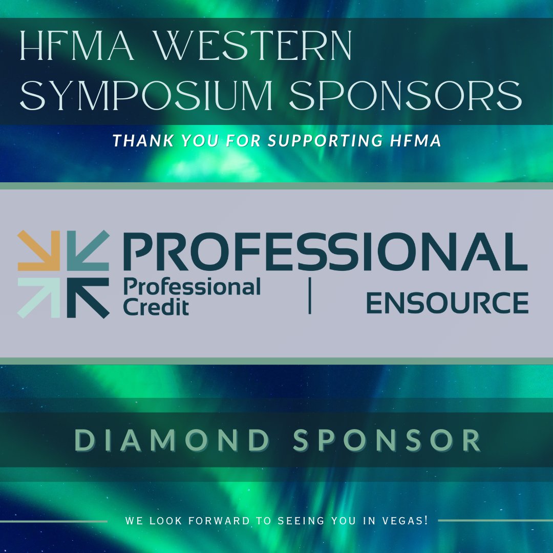 💎 Diamond Sponsor Spotlight 💎

We are proud to recognize Professional as the only Diamond Sponsor of the 2026 HFMA Western Region Symposium!

Their continued support plays a vital role in making HFMA WRS a premier event for healthcare finance professionals. See you in Vegas!💫