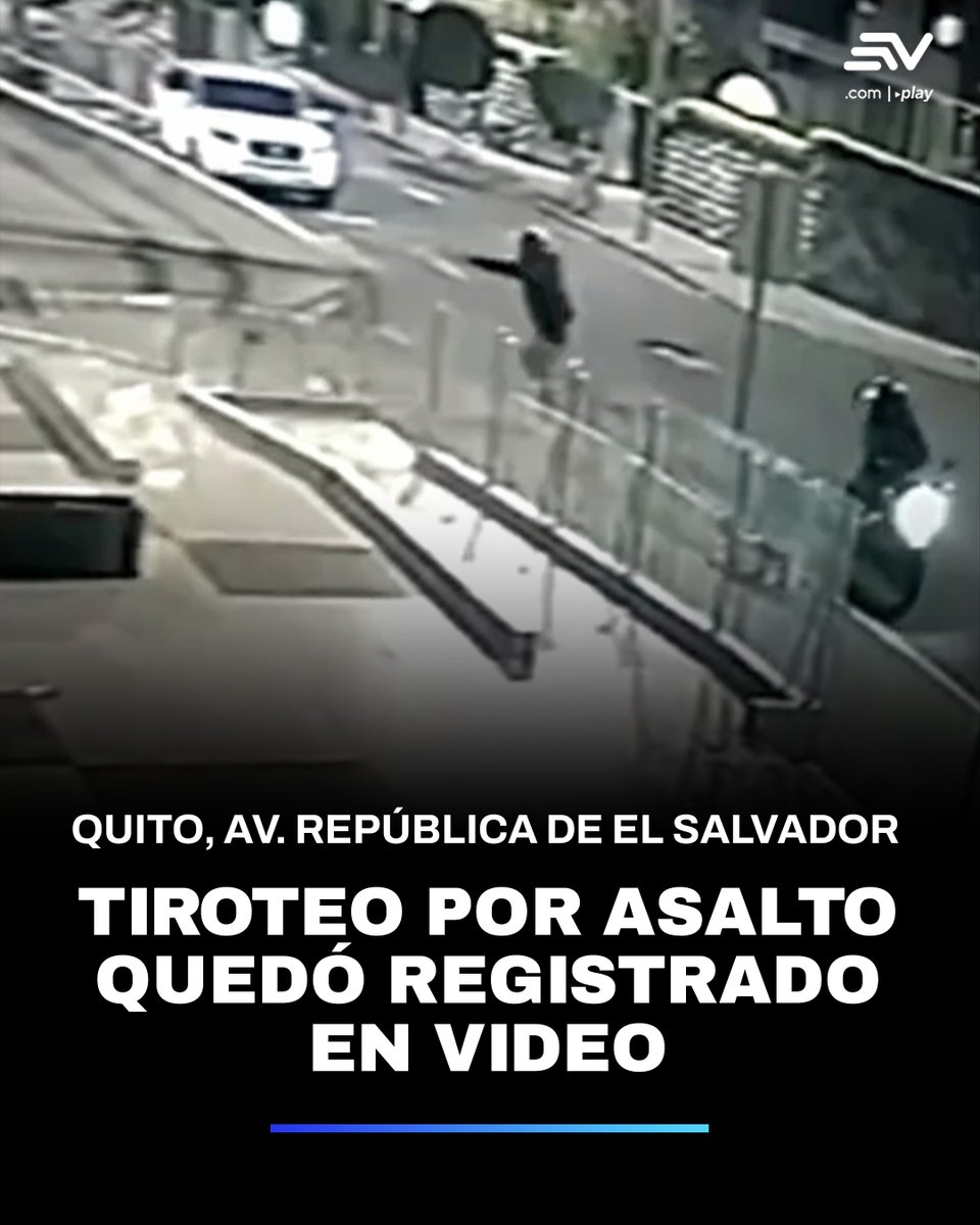 🔴 La madrugada del 16 de diciembre, en el sector Av. República de El Salvador, norte de #Quito, dos hombres armados, que se movilizaban en motocicletas, asaltaron a un ciudadano. ▶️ bit.ly/4oXkN5J