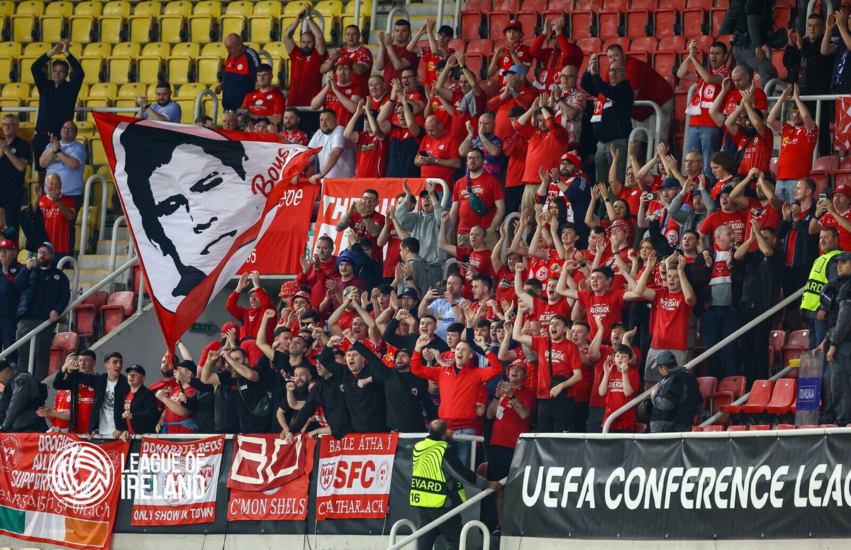 From Belfast, Baku, to Skopje. The cage in Croatia, and one of the biggest travelling supports in League of Ireland history in Alkmaar

Since July, you followed this team across Europe, stood with the players every step of the way, and made wherever we were feel like 𝗵𝗼𝗺𝗲