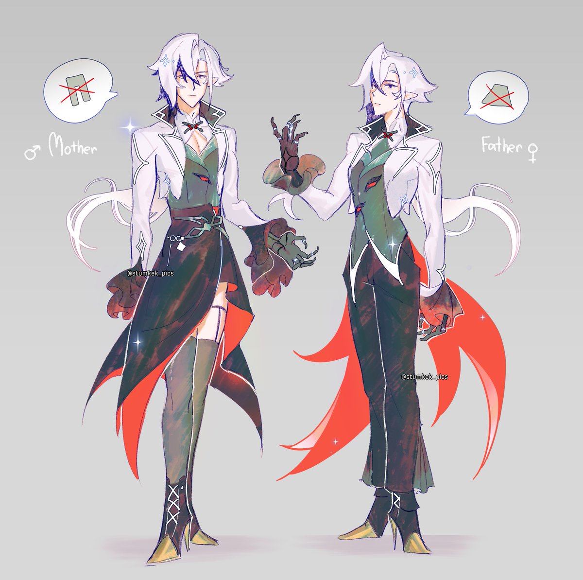 #arlecchino ♂️🔄♀️