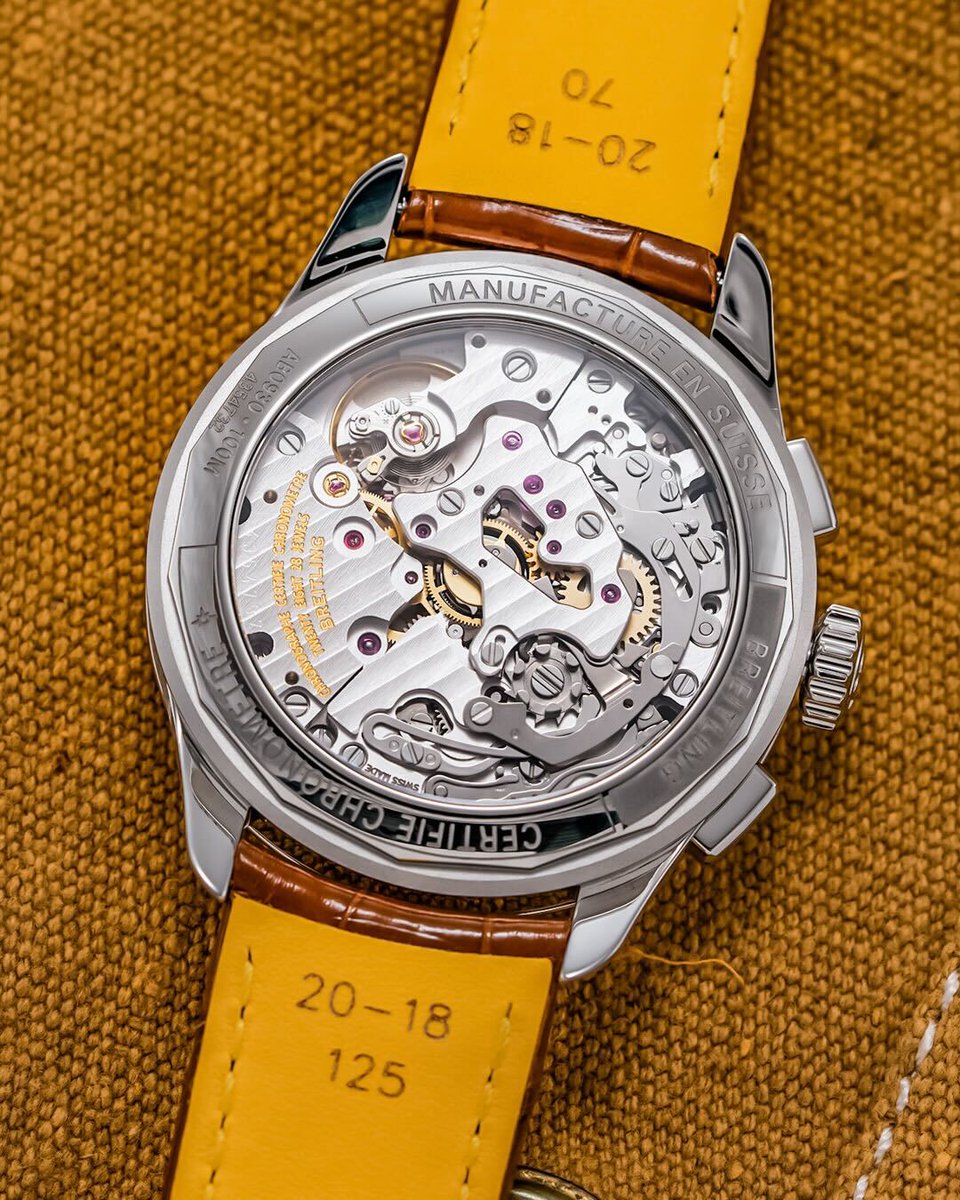baldassarreted's tweet photo. With its vintage-inspired design, pistachio green dial, and packed with the COSC-Certified B09 Manufacture caliber, this take on Bretiling’s Premier B09 Chronograph continues to be a favorite of ours from the brand. Measuring 40mm in steel, the mid-century design codes are woven throughout, from the typography and syringe-style handset to the bi-compax chronograph layout, all the way to the manually wound mechanical movement, which together evokes one of the most significant chapters in Breitling’s history. Let us know what your current favorite chronograph is in the comments!

#Breitling #BreitlingWatches #Watches #WatchCommunity #WatchEnthusiast