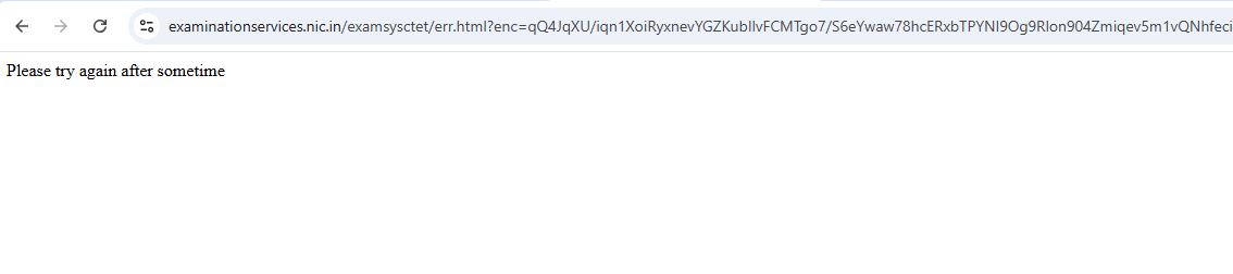 GktAnjali's tweet photo. Unable to submit 'Apply For Detail' section of ctet form due to server issue. Please look into it and increase the last date to fill the form.
@cbseindia29
@ctet
#ctet #ctet2026 https://t.co/J5QqEVXrzv