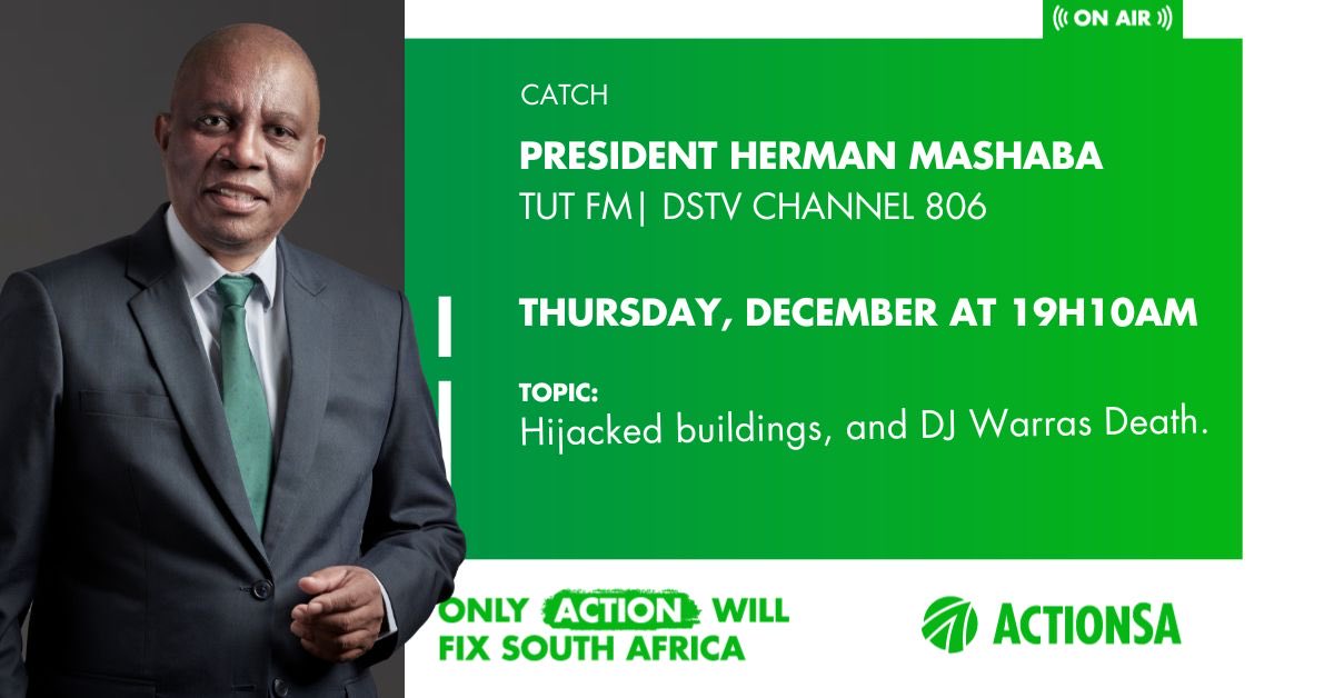 HermanMashaba's tweet image. Catch me live on ⁦@TUTFM⁩ tonight at 19:10.