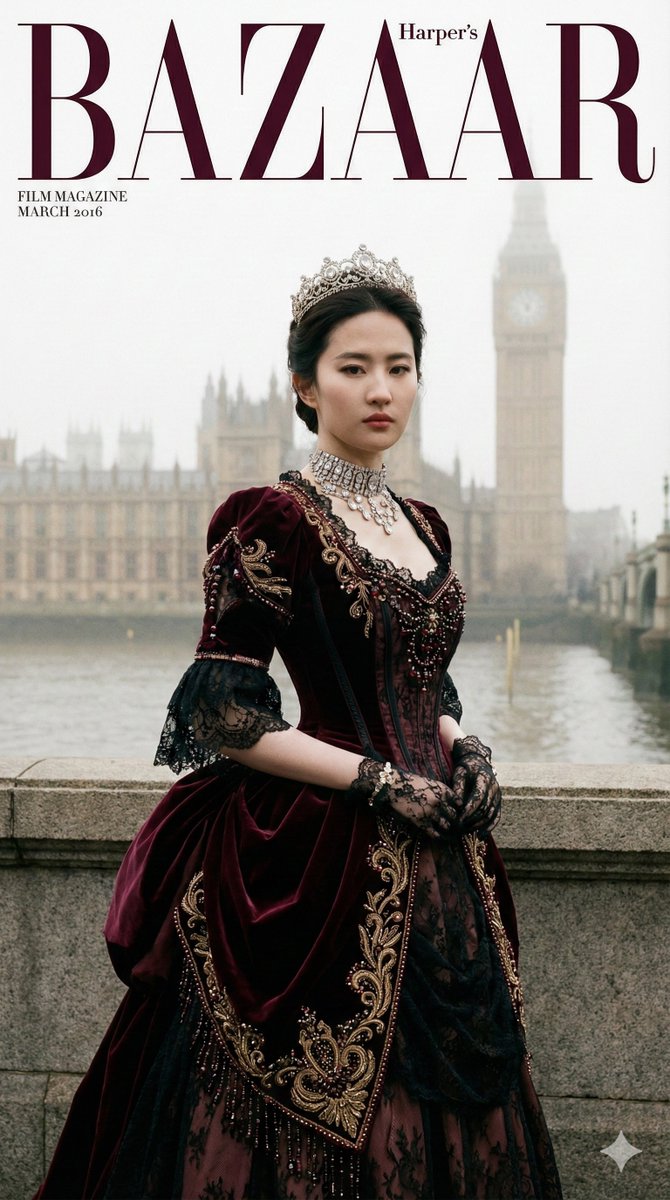 Regal Gothic Glamour: A Victorian Royal Portrait