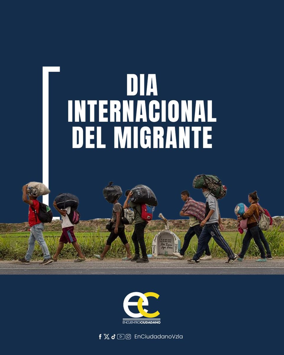 Hoy, en el Día Internacional del Migrante, reconocemos la valentía de millones de venezolanos que se han visto obligados a dejar su hogar en busca de oportunidades, seguridad y un futuro digno. Migrar no es una elección fácil: implica despedidas, pérdidas y el desafío constante
