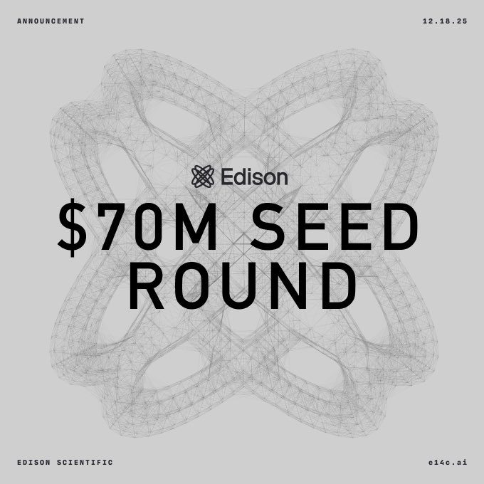 Announcing our investment in Edison Scientific, reinventing scientific discovery with AI.

<a href="/EdisonSci/">Edison Scientific, Inc</a> is the <a href="/FutureHouseSF/">FutureHouse</a> spinout led by <a href="/SGRodriques/">Sam Rodriques</a> (MIT PhD, Time100 AI) and <a href="/andrewwhite01/">Andrew White 🐦‍⬛</a>.

Foundational work by a rare team. The next era of science with AI starts here.