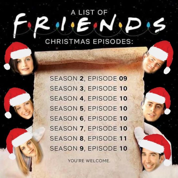 A list of Friends Christmas episodes to get you into the festive spirit