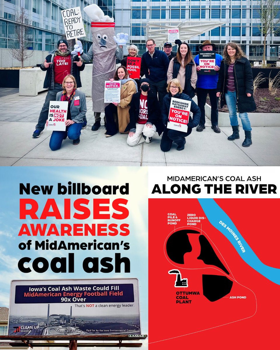 CleanUpMidAm's tweet image. 2025 was another milestone year for Clean Up MidAm, and we’re deeply grateful to every coalition member who helped make it possible.

Our documentary, Iowa’s Dirty Secret, exposed the true cost of MidAmerican’s coal plants through sold-out screenings across the state. After…