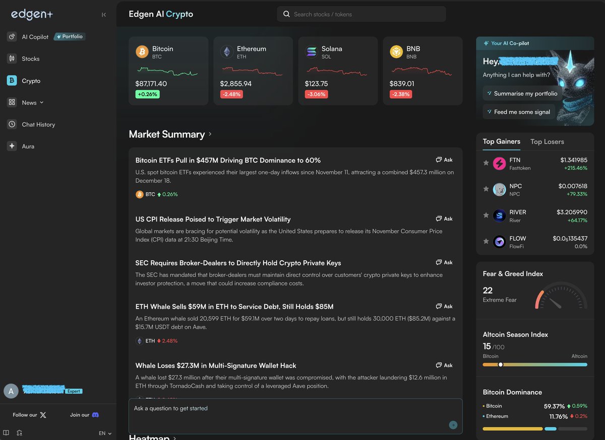 ask_edgen's tweet photo. Edgen just rebuilt its homepage.

not a redesign.
a step towards how market intelligence should work in 2025 and beyond.

no noise.
no endless scrolling.

just signal, content, and timing in one page.

here's what's new 👇🧵 https://t.co/9ilgBpE2dD