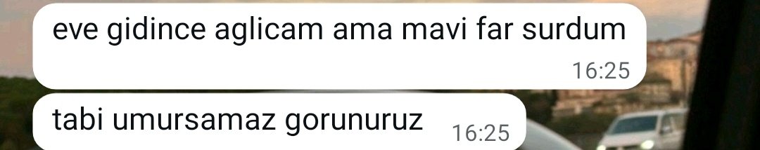Acaba dışardan vurdumduymaz mi görünüyoruz diye düşündükten sonra