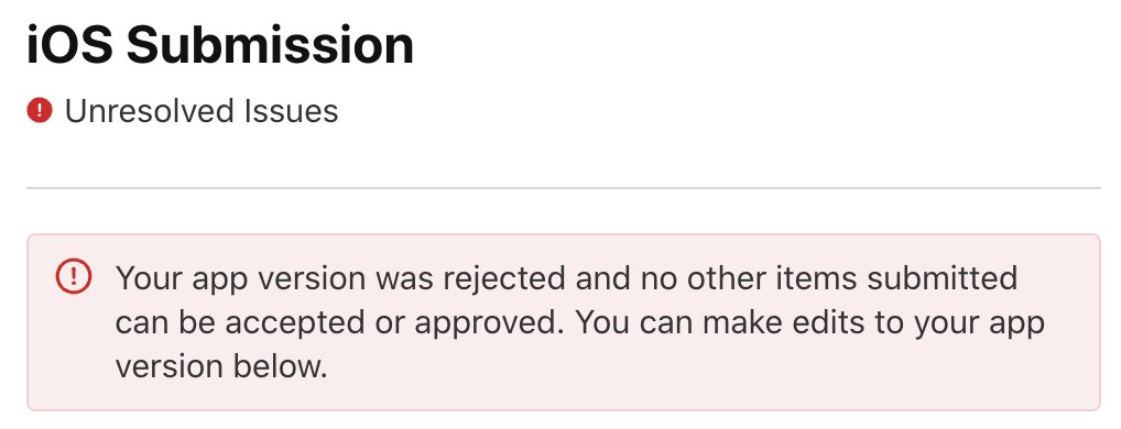 NickPushPixel's tweet image. 4th Apple Store submission rejection. This is frustrating.
