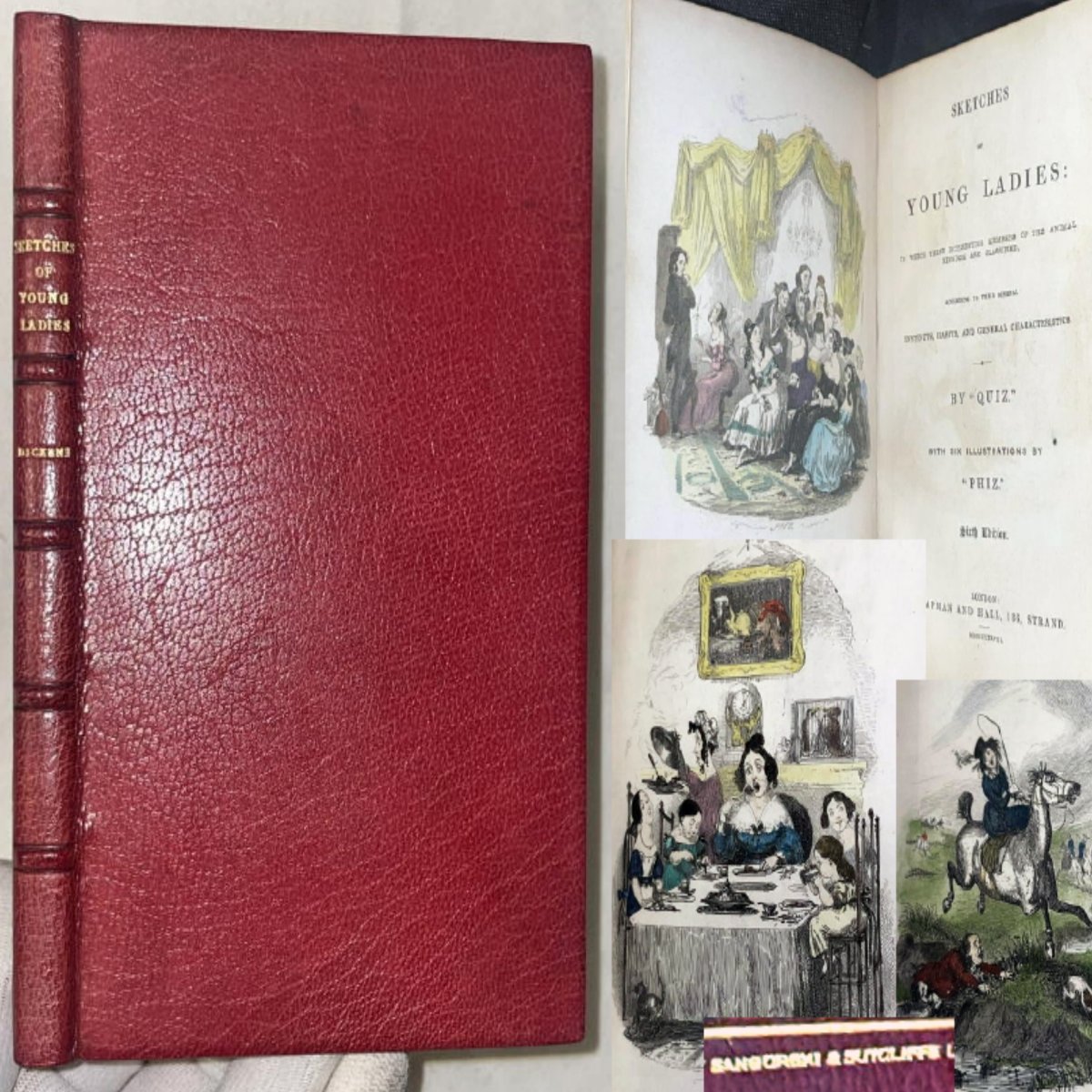 rogabooks's tweet photo. Rare 1838 Sketches of Young Ladies &amp; Gentlemen Charles Dickens. No Reserve on Ebay https://t.co/OW3813uUFN #dickens #ladies #men #humor #rarebook #bookstagram #bookshelf #fiction #shop https://t.co/FAbIKNruTr
