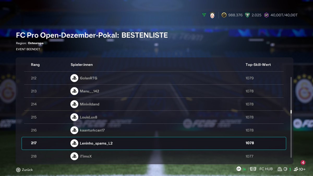 LeninhoFIFA's tweet photo. #217 in December Ladder✅ https://t.co/rux4EE4wjt