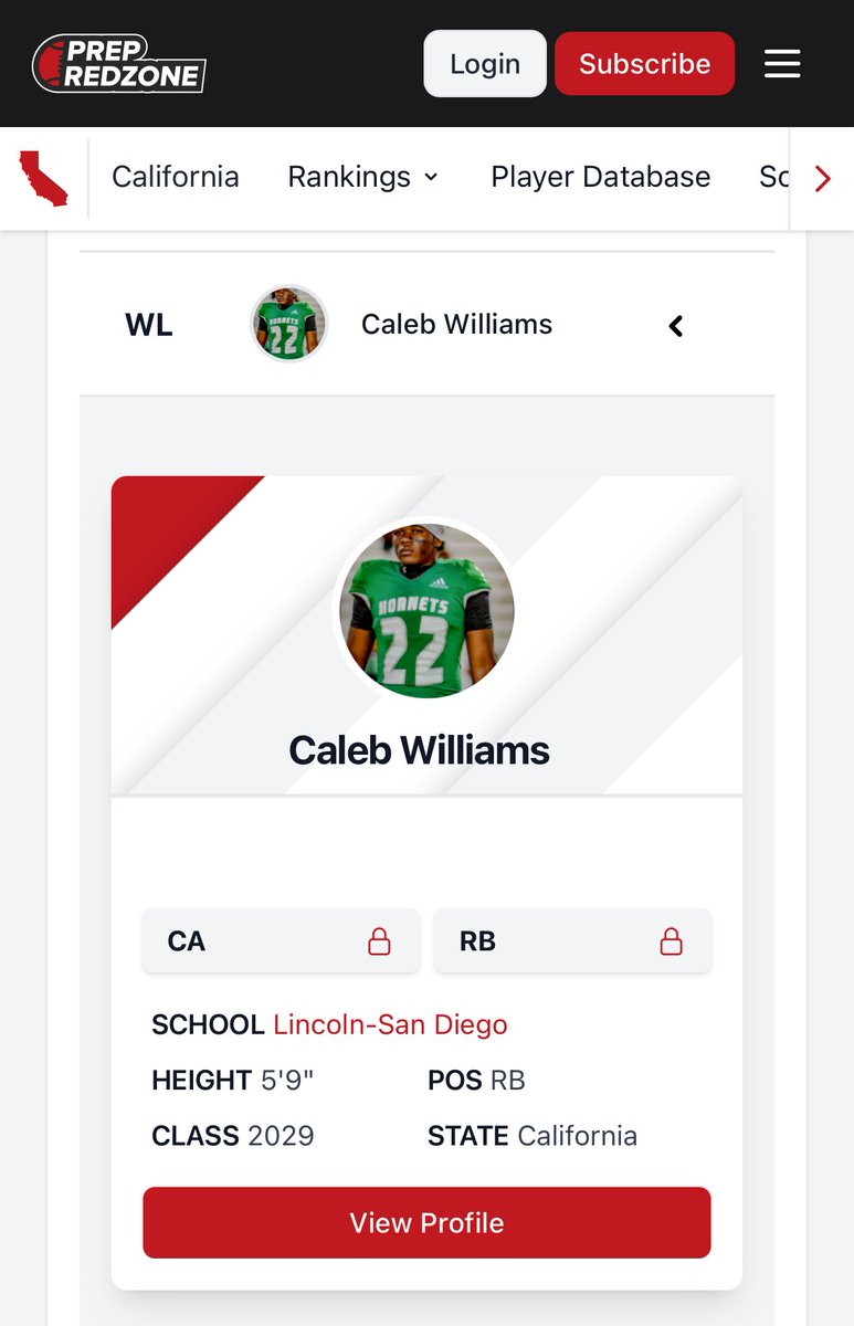 ChrisWilli76653's tweet photo. State Ranked Watchlist @PrepRedzoneCA @CalebW2029 @THEHIVEFB https://t.co/rQ56yxU2Gx