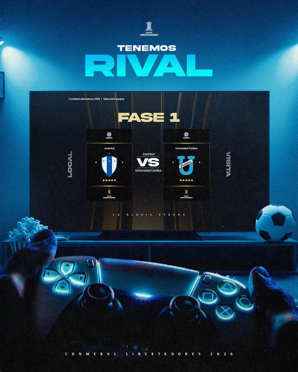 𝐁𝐮𝐞𝐧𝐨, 𝐯𝐚𝐦𝐨’ 𝐚 𝐣𝐮𝐠𝐚𝐫 🏆😏

Enfrentaremos a <a href="/UCatolicaEC/">U. Católica Ecuador</a> 🇪🇨 en la Fase 1 de la <a href="/Libertadores/">CONMEBOL Libertadores</a> 

Jugaremos el partido de ida de local.