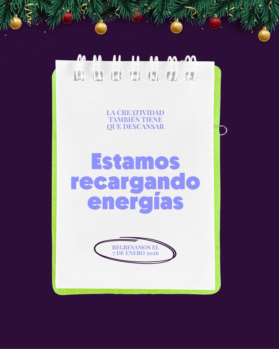 CaribaSocial's tweet photo. 🎄🤍 Estamos tomando un pequeño break para recargar energías y compartir en familia. Estaremos de vacaciones hasta el 7 de enero y, en la medida que sea posible, estaremos respondiendo mensajes. Gracias por su apoyo durante todo el año. https://t.co/vDMxR9i3XK