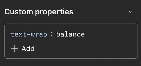 MadeULok_Design's tweet photo. What are some super easy #webflow tricks you use?

One of mine is Text-Wrap : Balance https://t.co/GIYsU3PTcF