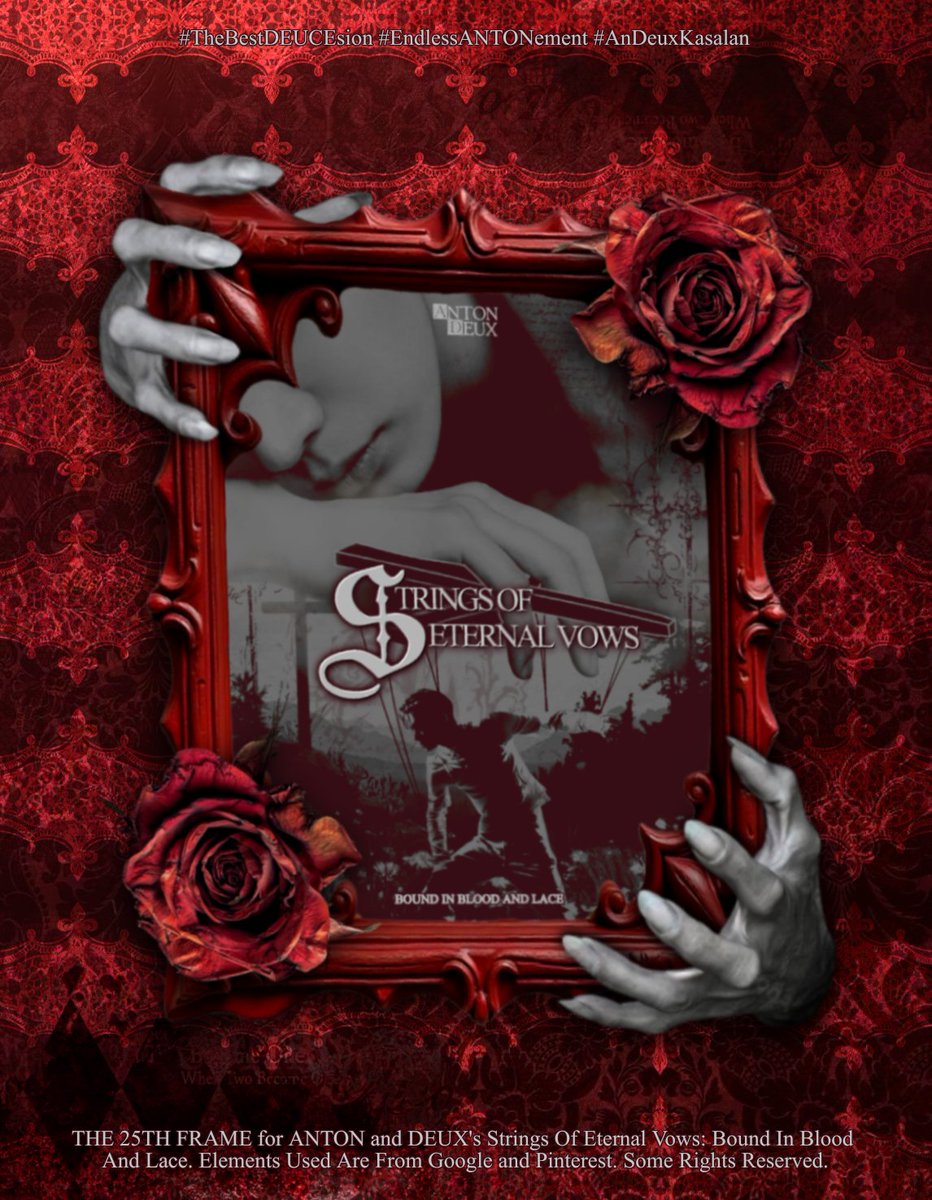 LUXNVA's tweet image. ㅤ
 
𝑩𝒐𝒖𝒏𝒅 by blood, pulled by 𝖘trings. 
Into the night, hand in hand, 
where shadows vow 𝒆𝒕𝒆𝒓𝒏𝒊𝒕𝒚. 

𝓐𝐍𝐓𝐎𝐍 ݁ᛪ༙ 𝓓𝐄𝐔𝐗, enduring in mind, 
as love survives the haunting of 𝒕𝒊𝒎𝒆.

#TheBestDEUCEsion 
#EndlessANTONement 
#AnDeuxKasalan

ㅤ