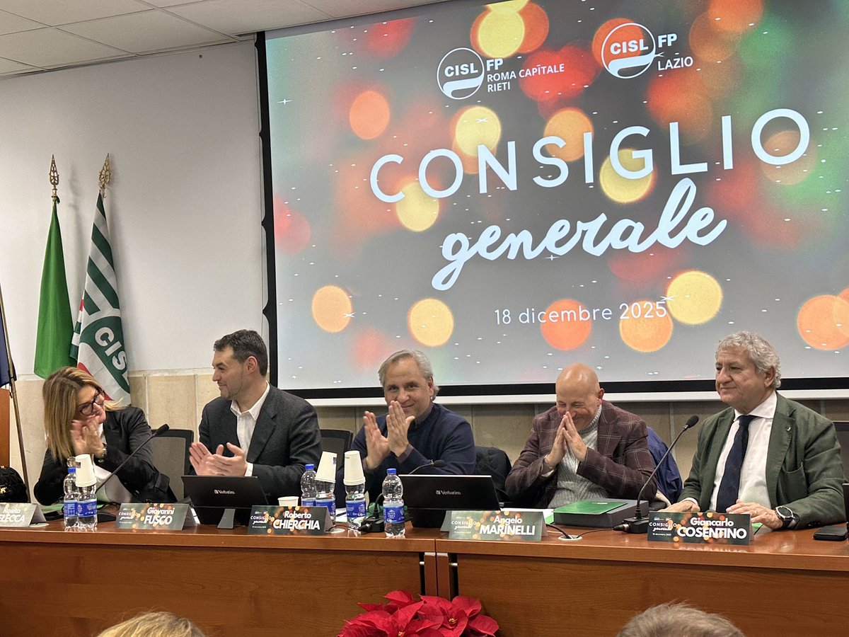 cisl_fplazio's tweet photo. Al via il nostro Consiglio generale, con noi insieme al reggente @cisl_fplazio @cosentinogianca e al sg @cislfproma @giovan_fusco, il sg @cislfp @chierchiar, l’aggiunto #AngeloMarinelli, il sg @Cisl_Lazio @enricocoppotell e la sg @CislRomaRieti @rositapelecca 

#ilmiolavorovale https://t.co/h0OvaEiyeZ
